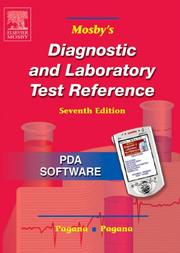Cover of: Mosby's Diagnostic and Laboratory Test Reference: CD-ROM PDA Software