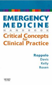 Cover of: Emergency Medicine Handbook: Critical Concepts for Clinical Practice