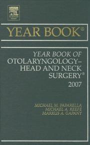 Cover of: Year Book of Otolaryngology-Head and Neck Surgery (Year Books)