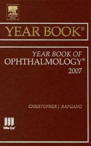 Cover of: Year Book of Ophthalmology (Year Books)