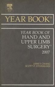Cover of: Year Book of Hand and Upper Limb Surgery (Year Books)