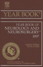 Cover of: Year Book of Neurology and Neurosurgery (Year Books) by Ashok Verma, Scott R. Gibbs