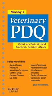 Cover of: Mosby's Veterinary PDQ by Margi Sirois