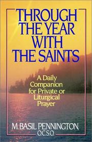 Cover of: Through the year with the saints