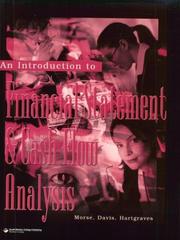 Cover of: An Introduction to Financial Statement and Cash Flow Analysis by Wayne J. Morse, James R. Davis, Al L. Hartgraves