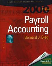 Cover of: Payroll accounting by Bernard J. Bieg