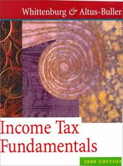 Cover of: Income Tax Fundamentals by Gerald E. Whittenburg, Martha Altus-Buller