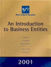 Cover of: West Federal Taxation 2001 Edition: An Introduction to Business Entities
