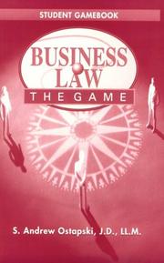 Cover of: Business Law: The Game