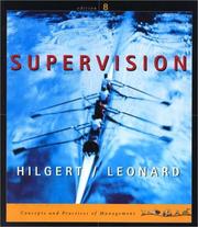 Cover of: Supervision: Concepts and Practices of Management