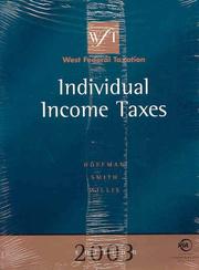 Cover of: West Federal Taxation 2003: Individual Income Taxes