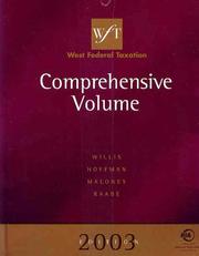 Cover of: West Federal Taxation 2003: Comprehensive Volume