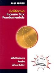 Cover of: California Income Tax Fundamentals 2003