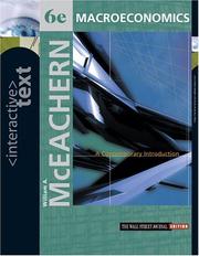 Cover of: Interactive Text, Macroeconomics: A Contemporary Introduction with Access Card and InfoTrac College Edition