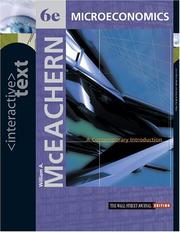 Cover of: Interactive Text, Microeconomics: A Contemporary Introduction with Access Card and InfoTrac College Edition