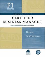 Cover of: Certified Business Manager Exam Preparation Guide, Part 1, Vol. 1: Theory for Core Areas