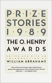 Cover of: Prize Stories 1989: The O. Henry Awards (Prize Stories (O Henry Awards))