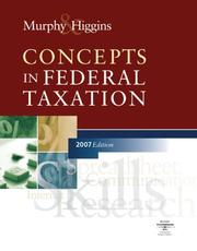 Cover of: Concepts In Federal Taxation, 2007 Edition, Professional Version | Kevin E. Murphy