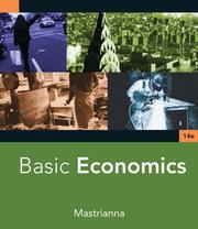 Front cover of Basic Economics by MASTRIANNA