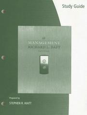 Cover of: Study Guide for Daft's Management, 8th