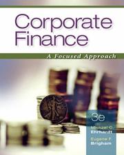 Cover of: Corporate Finance (with Thomson ONE - Business School Edition), 3rd