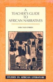 Cover of: A teacher's guide to African narratives
