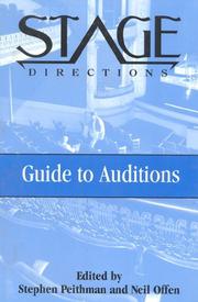 Cover of: The Stage directions guide to auditions by edited by Stephen Peithman, Neil Offen.