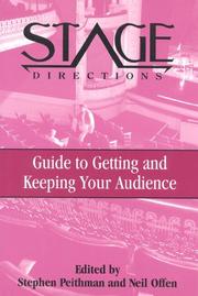 Cover of: Stage Directions Guide to Getting and Keeping Your Audience (Stage Directions Guides)