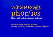 Cover of: Whole to Part Phonics: How Children Learn to Read and Spell