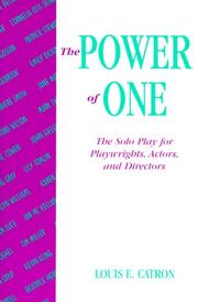 Cover of: The power of one by Louis E. Catron