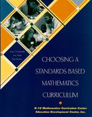 Cover of: Choosing a Standards-Based Mathematics Curriculum by Lynn T. Goldsmith, June Mark, Ilene Kantrov