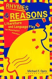 Cover of: Rhymes and Reasons : Literature & Language Play for Phonological Awareness
