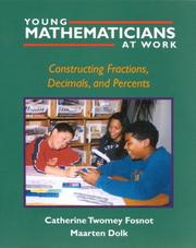 Cover of: Young Mathematicians at Work: Constructing Fractions, Decimals, and Percents