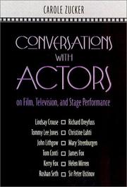 Cover of: Conversations with actors on film, television, and stage performance