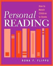Cover of: Personal Reading: How to Match Children to Books