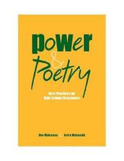 Cover of: Power and Poetry: Best Practices for High School Classrooms