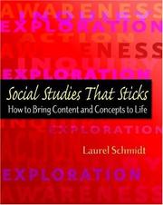 Cover of: Social Studies That Sticks by Laurel Schmidt