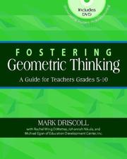 Cover of: Fostering Geometric Thinking: A Guide for Teachers, Grades 5-10
