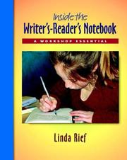 Cover of: Inside the Writer's-Reader's Notebook pack: A Workshop Essential