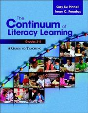 Cover of: The Continuum of Literacy Learning, Grades 3-8: A Guide toTeaching