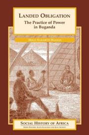 Cover of: Landed Obligation: The Practice of Power in Buganda (Social History of Africa Series)