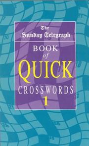 Cover of: "Sunday Telegraph" Book of Quick Crosswords