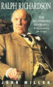 Cover of: Ralph Richardson: The Authorized Biography