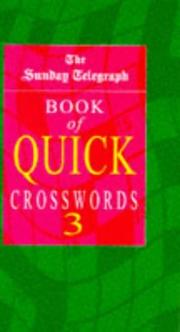 Cover of: "Sunday Telegraph" Book of Quick Crosswords (Crossword) (Crossword)