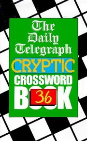 Cover of: Daily Telegraph Cryptic Crossword