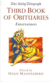 Cover of: "Daily Telegraph" Book of Obituaries by Hugh Montgomery-Massingberd