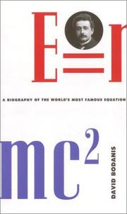 Cover of: E=mc2  by David Bodanis