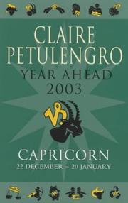 Cover of: Claire Petulengro's Year Ahead 2003 by Claire Petulengro, Claire Petulengro