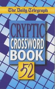 Cover of: The "Daily Telegraph" Cryptic Crossword Book ("Daily Telegraph" Cryptic Crosswords) by "Daily Telegraph"