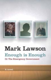 Cover of: Enough is enough, or, The emergency government: a novel